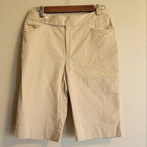 Lauren Ralph Lauren Premium, Khaki Bermuda Shorts, 4